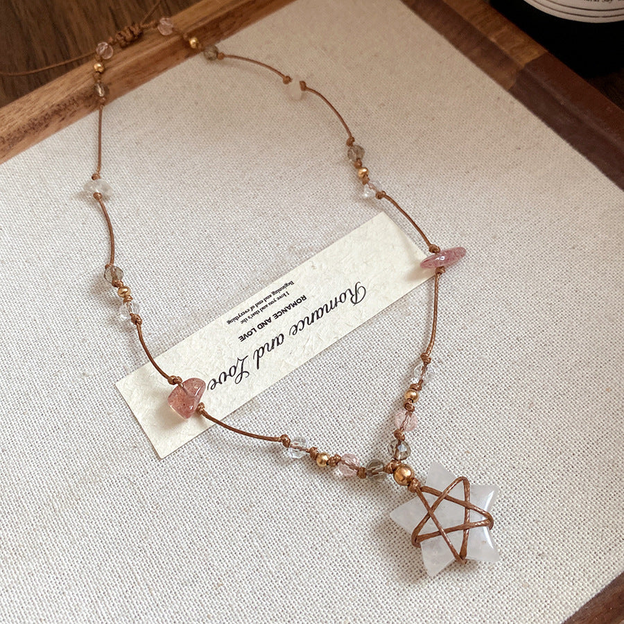 Minimalist Silver Flower Pendant Necklace - view 7