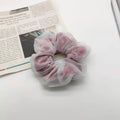 Ins Korea Fleece Large Cord Hair Tie Women Double-Layer Tulle Gold Velvet Kids Sweet Hair String Fabric Art Hair Tie Wholesale