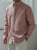 Nengmeng Half-Round Pocket Embroidered Casual Shirt
