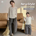 Girls' Long Sleeve Tee, Vest & Wide-Leg Pants - 3-Piece Set