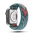 For appleiwatch Watch Band s5678 Third Gen Stretch Jacquard Leopard Apple Nylon Woven Single Row Band