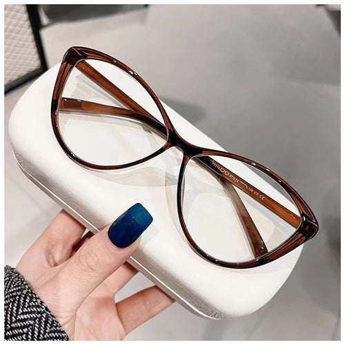 Personality Prescription Cat-Eye Anti-Blue-Light No Rx Glasses EU/US Import Bare Face With Rx Wholesale Glasses Frame Prescription Sunglasses