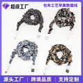Gem Li Two Combo One Data Cable Ditsy Floral Pleated Scrunchie Android iphone Charging Line 1 Beige PVC Count Data Transfer