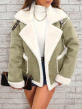 Women's Fall-Winter Fashion Wool Lapel Collar Jacket 2026 | Trendy Jacket - Dark Gray
