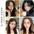 Beesfen 202406ZM Old Money Style Glasses Frame Women Grayscale Pure Titanium Frame Bare Face Frame With Prescription Glasses