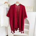 Women's Summer Hollow-Out Fringe Sun-Protection Lightweight Cardigan + Shawl + Top 20 - White