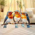 Hot selling beautiful bird acrylic living room courtyard pendant holiday scene decoration pendant gift