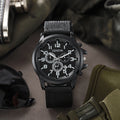 New Import Fashionable Versatile Military Watch Quartz Watch Date Nylon Band Men Elegant Fashion Watch