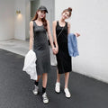 Chic Camisole Base Layer Little Black Dress, Sexy Backless