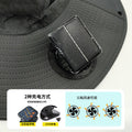 solar fan hat square outdoor camouflage big brim hat uv protection sunshade mountaineering hat