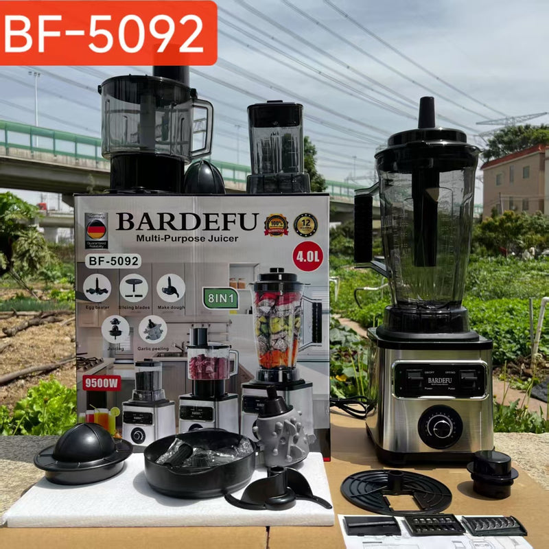 3L 8-in-1 Commercial Blender - Stainless Steel, Pure Copper Motor