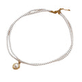 Elegant Retro French Double-Layer Pearl Necklace Simple Niche Design Neck Accessory Oval Round Clavicle Chain N6430