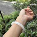 新疆复古仿玉圆条手镯古风藕粉色美人条手镯少女小红书同款手饰