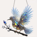 Hot selling beautiful bird acrylic living room courtyard pendant holiday scene decoration pendant gift