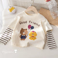 Girls' Color Block Cotton Long Sleeve T-Shirt