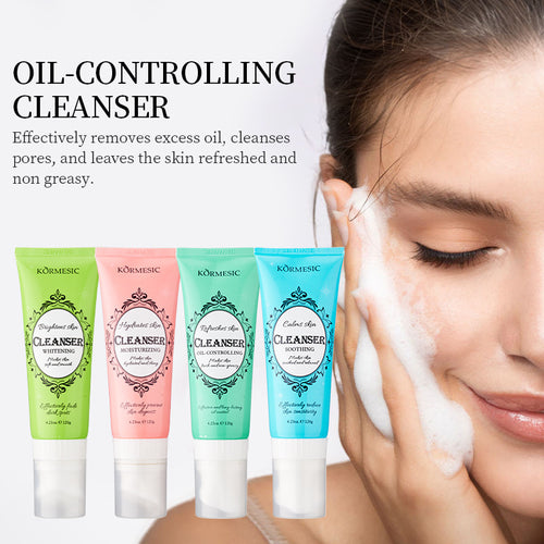 KORMESIC全英文清爽控油洁面乳Cleanser面部清洁跨境外贸厂家批发