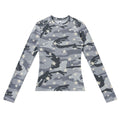 ARTIE Unisex American Camo Slim Fit Cropped Slimming Long Sleeve T-Shirt