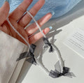 2025 New Tulle Bow Pearl Necklace Women ins Breeze Niche Design Detail Clavicle Chain Choker N6278