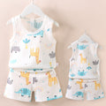Women's Korean Sleeveless Lightweight Tank Top + Shorts Set 2026 - Teal