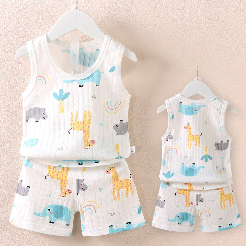 Women's Korean Sleeveless Lightweight Tank Top + Shorts Set 2026 - Teal