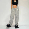 Sporty Retro Loose Wide Leg Pants