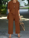 Fall-Winter Fashion Youthful Plus Size 3-Piece Set