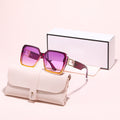 Big Frame Sunglasses Sun-Proof UV-Proof Fashionable Trendy New Import Women Influencer Style Premium Sunglasses