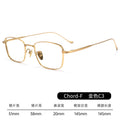 Beesfen 8g Gold Silk Pure Titanium Glasses Frame chordf Formal Simple Frame Si Pattern Retro Full-Frame Wholesale