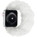 For appleiwatch Watch Band s87 Overseas Spring/Fall Winter Stretch Hair Tie Soft Cloud Fleece Fuzzy Band