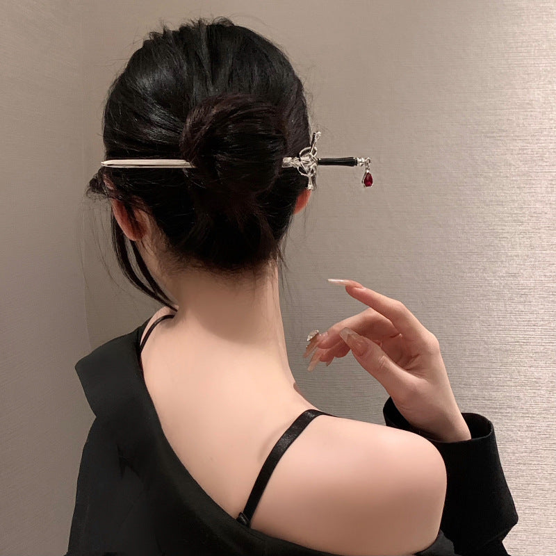 Pearl and Flower Tassel Hair Stick - view 7
