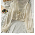 Women's Butterfly Bow Ruffle Shawl Cardigan