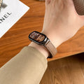 Fits Xiaomi Band 10 / nfc Band Leather Fold Magnetic 9 / 8 Light Luxury Unisex Contrast Premium Wrist Strap