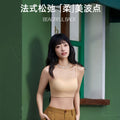 夏季花边无痕星点带罩杯抹胸蕾丝网纱高级感少女精致吊带内衣