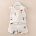 Women's Korean Sleeveless Lightweight Tank Top + Shorts Set 2026 - Teal