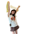 in stock! limited time discount summer new age-reducing apple puppy cartoon print loose short-sleeve