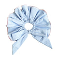 Gem Li Custom Elegant Solid Bow Large Cord Hair Tie Simple Premium Solid Versatile Bun Head Flower Hair Accessory