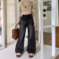Summer Retro Slimming Plus Size High Waist Loose Wide Leg Straight Leg Pants