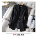 Women's Fall Professional Topstitched Blazer + Top 2026 | Casual Blouse - Black