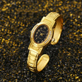 2024 Amazon ebay AliExpress Bestseller Gold Rose Gold Color Bangle Quartz Womens Watch Niche Small Dial Watch