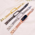 For Xiaomi 7 / 6 / 5 / 4 / 3 Third Gen Metal Band Waterproof Wear-Resistant Detachable Style Buckle Xiaomi Band