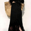 Summer Elegant Slimming Lace High Waist Slit Skirt + Long Skirt