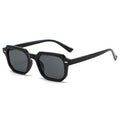 2024 New Import Square Sunglasses Western Fashionable Simple Polygon Rivet Men Sunglasses Women Glasses