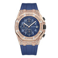 PINTIME / Item Time Watch Silicone Band Octagonal Design With Date Waterproof Rhinestone AliExpress Plaid Side Style