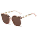 Polarized Women Sunglasses Summer Sun-Proof Sunshade Premium Metal Chain Big Frame UV-Proof Driving Men Sunglasses