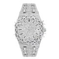New Export Hot Sale Mens Watch Full Diamond Hip-Hop Personality Thorn Large Dial Design Premium Waterproof Watch