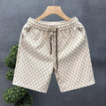 men's summer fashion light luxury versatile casual shorts men's teenagers' personalized printed draw