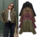 Women's Fall-Winter Casual Batwing Sleeve Loose Jacket + Top 2026 - Olive Green