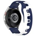 For Samsung Huawei watch Two-Tone Silicone 20mm / 22mm Sports Silicone Band