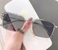 Anti-Blue-Light Myopia Glasses New Influencer Pick Browline Men HD Formal Si Pattern Half-Rim Glasses Frame Prescription Sunglasses