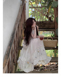 Island Holiday Embroidered Lace Panel Dress, 2026 Summer